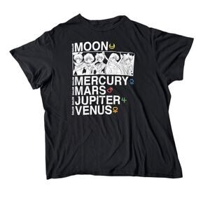 Sailor Moon Black Graphic Tee - Size XL